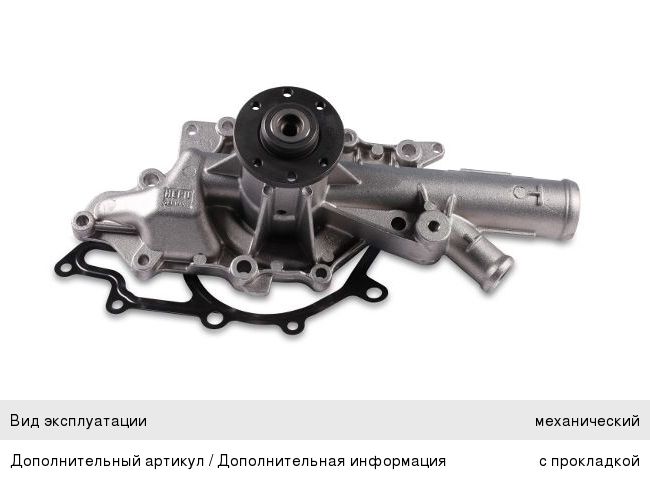 Изображение 1, P1538 Насос водяной MERCEDES Sprinter (06-) дв.OM642, OM646CDI HEPU