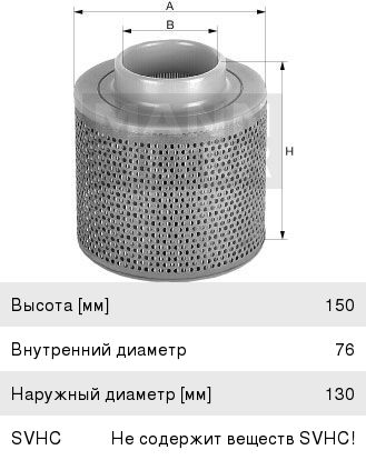 Изображение 1, C1368 Фильтр воздушный MANN