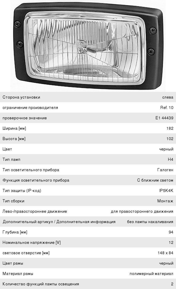 Изображение 1, 1AB006213001 Фара рабочего света HELLA