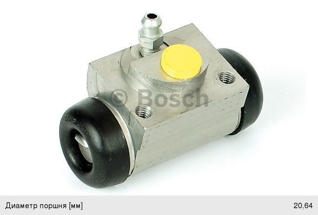 Цилиндр тормозной задний TOYOTA Yaris (07-) FIAT Punto (05-), Doblo (01-) левыйправый BOSCH