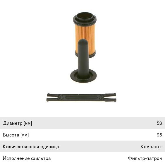 Фильтр КАМАЗ-54901 VOLVO FH12 жидкости катализатора AdBlue (карбамидный) BOSCH