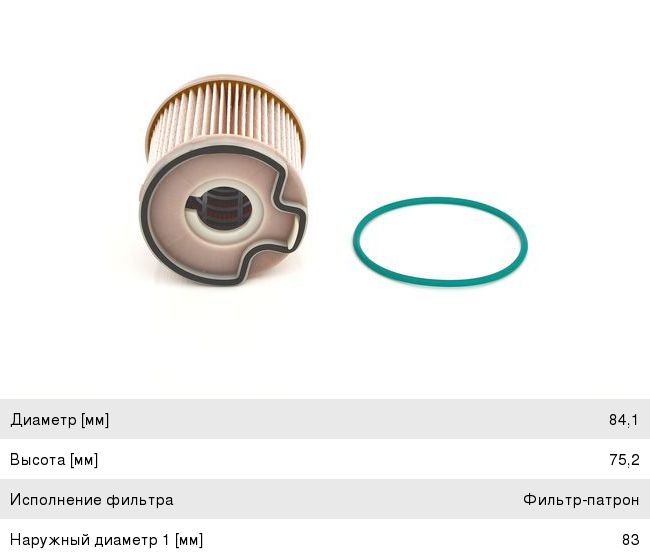 Фильтр топливный PEUGEOT 206 (02-08), 307 (02-10 ) (2.0) CITROEN Berlingo BOSCH