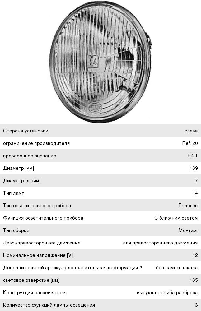 Изображение 1, 1A6002395-071 Фара ВАЗ-2121 HELLA