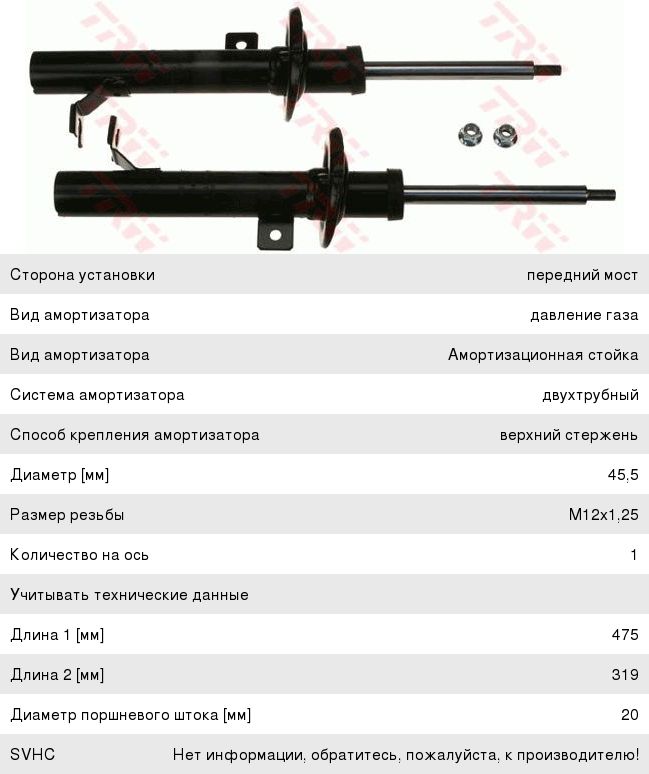 Купить Передние Амортизаторы Форд Мондео 3