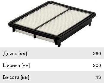 Изображение 1, A28003 Фильтр воздушный HONDA Accord (08-) JS ASAKASHI