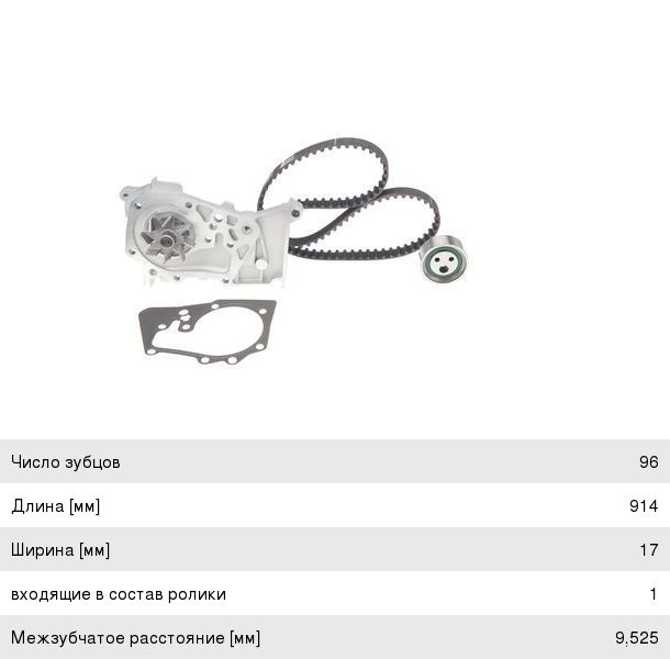 Комплект ГРМ ЛАДА Largus (1.6) (8V) RENAULT Logan, Sandero (10-) (1.4/1 ...