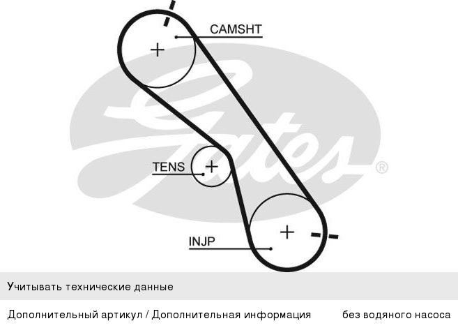 Изображение 1, K025560XS Ролик ГРМ TOYOTA Land Cruiser Prado (09-) (3.0) натяжителя GATES