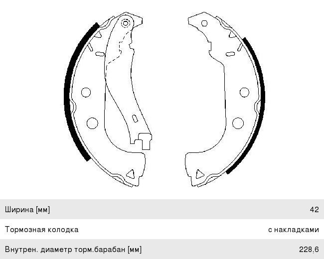 Колодки тормозные FIAT Palio (02-) задние (4шт.) BOSCH