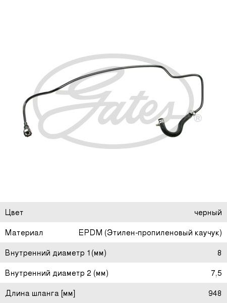 08.02 2024 г. 02-2024 Gates. Тормозной шланг Форд Фьюжн. 1546444 Ford Fusion аналоги.