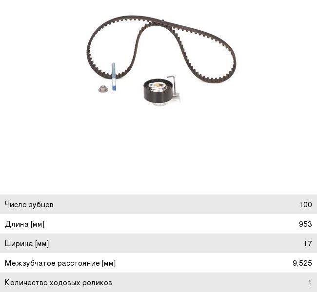Ремень ГРМ PEUGEOT 106 (91-96), 206 (98-), Partner (96-07) комплект BOSCH