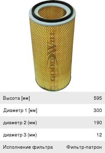 Изображение 1, AG1023 Фильтр воздушный GOODWILL