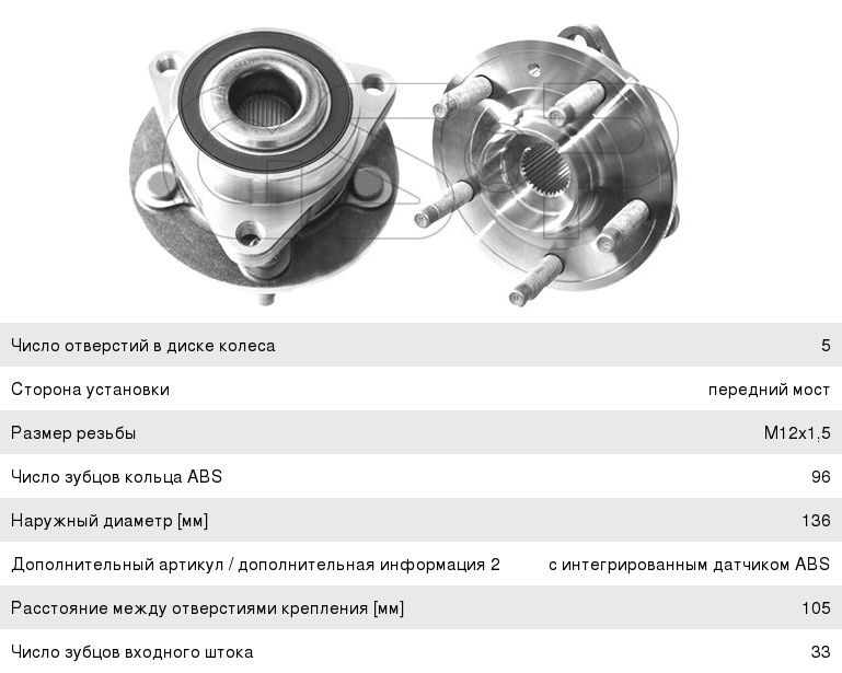 Диаметр ступицы шевроле круз