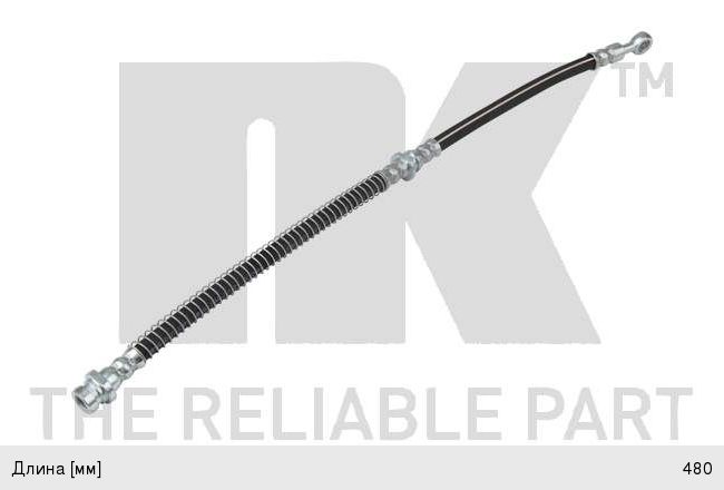 Изображение 1, 854819 Шланг тормозной MITSUBISHI Carisma (96-06) передний левый/правый NK