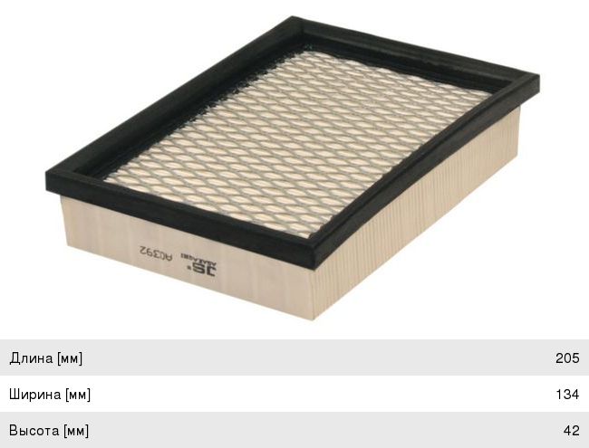 Изображение 1, A0392 Фильтр воздушный салона CHRYSLER Voyager (90-95) JS ASAKASHI