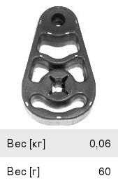 Изображение 1, 05855 Кронштейн BMM 3 (E90) крепления глушителя METALCAUCHO