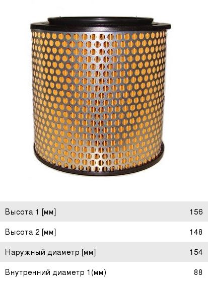 Изображение 1, A143J Фильтр воздушный TOYOTA Cressida (80-84) JS ASAKASHI