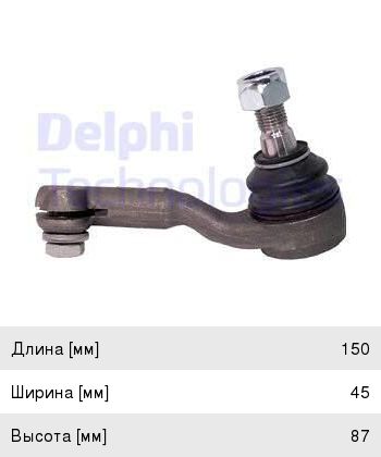 Изображение 1, TA2808 Наконечник рулевой тяги BMW 3 (05-10) правый DELPHI