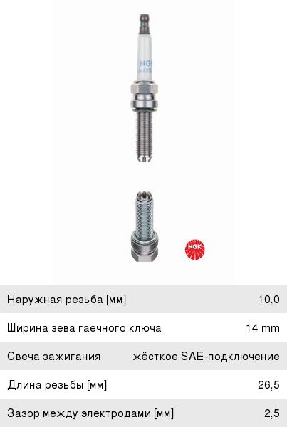 Изображение 1, 1633 Свеча зажигания BMW M4 Coupe NGK