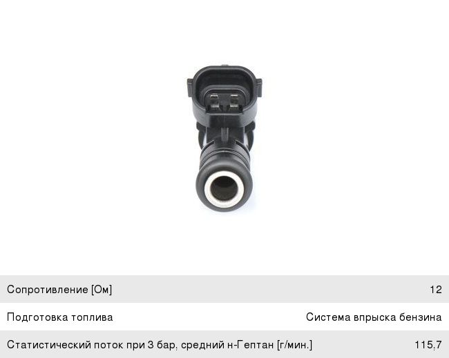 Форсунка PEUGEOT Partner (08-) CITROEN Berlingo (08-) (1.6) топливная BOSCH