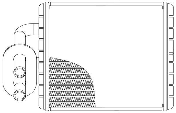 Изображение 1, LRh2901 Радиатор отопителя ISUZU NQR75, NQR71 LUZAR