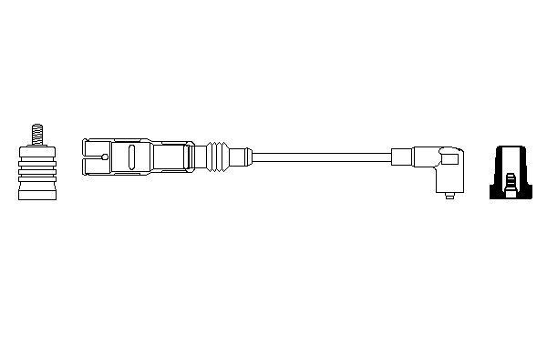 Провод высоковольтный VW Passat (84-88) комплект BOSCH