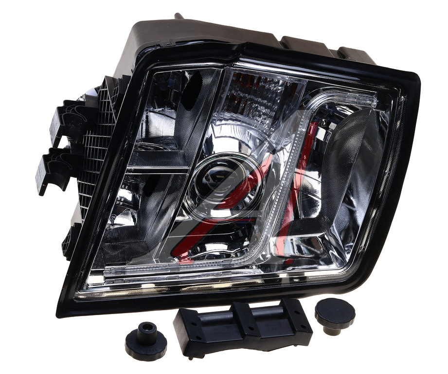 Изображение 1, DZ97189723261 Фара правая (со светодиодной лентой) SHAANXI, SHACMAN X3000 (тягач) OE