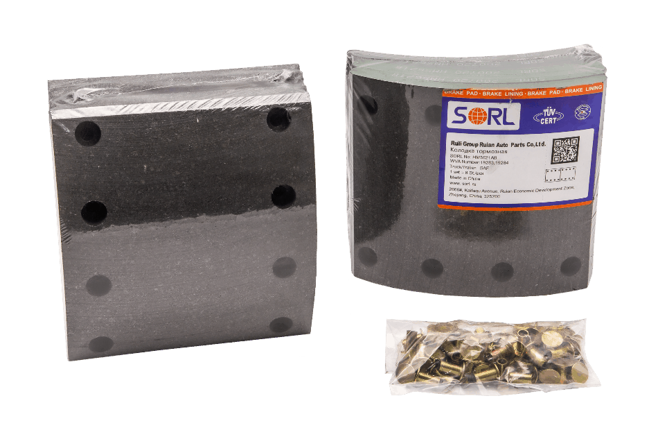 Изображение 2, HM5621AB Накладка тормозная, к-т 8шт+заклепки 64шт 420x180 STD SAF (19283) SORL