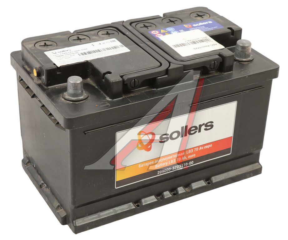 Изображение 1, 209000370311000 Gen.1 акб lb3 70ah, 650a SOLLERS OE