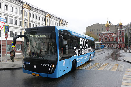 В Москве вышел на линию 500-й электробус