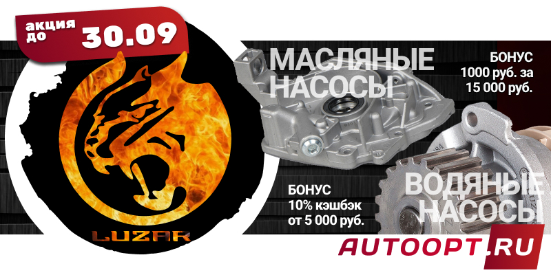 Акция на масляные и водяные насосы Luzar